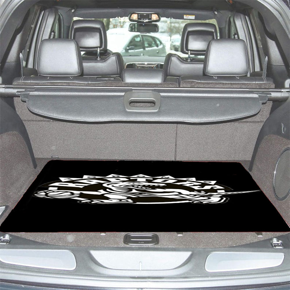 Black And White Toronto Raptors Car Trunk Mat Non Slip