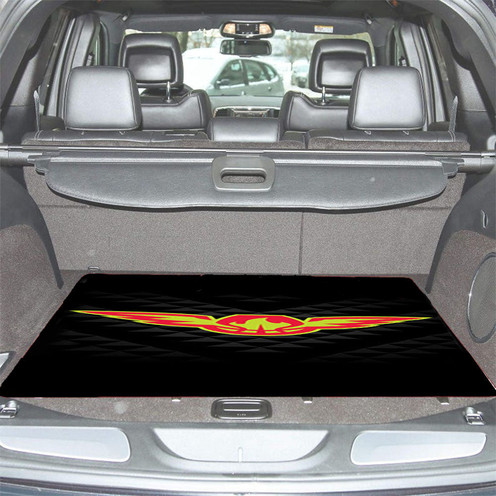 Black Atlanta Hawks Car Trunk Mat Non Slip