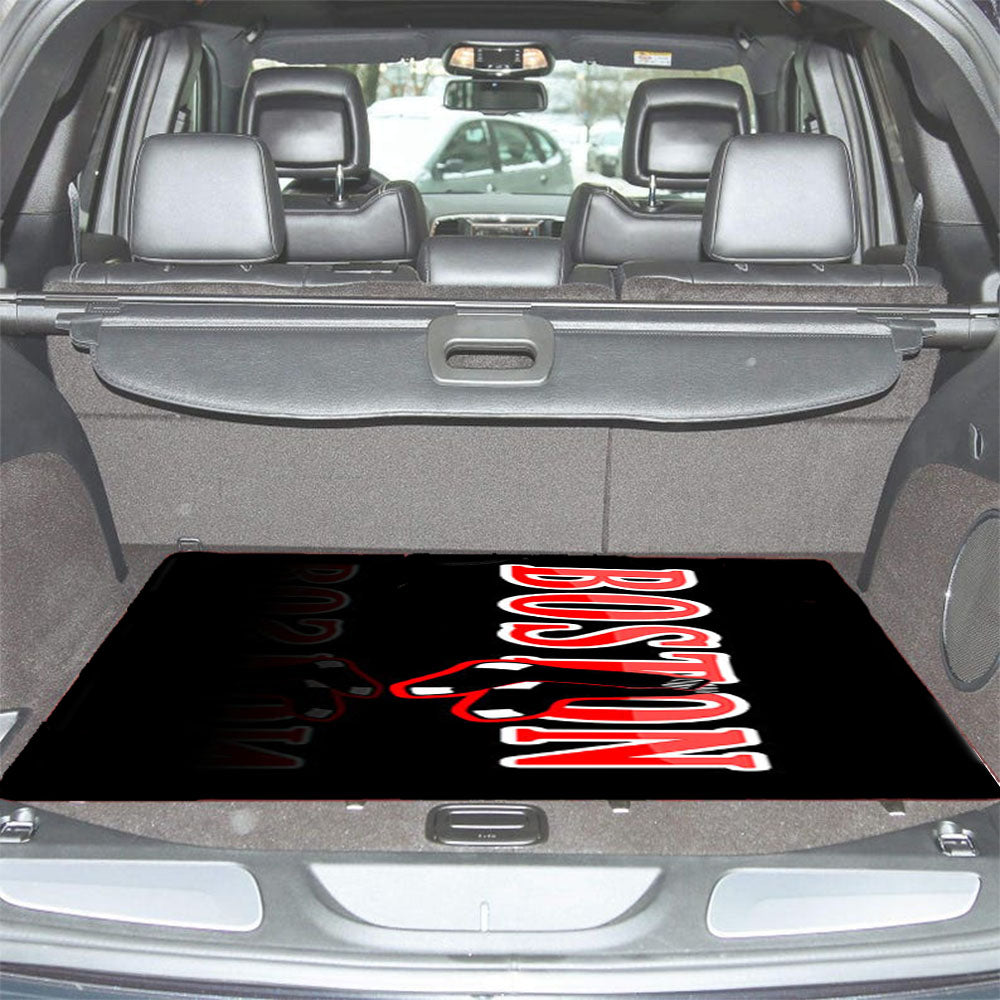 Black Boston Car Trunk Mat Non Slip