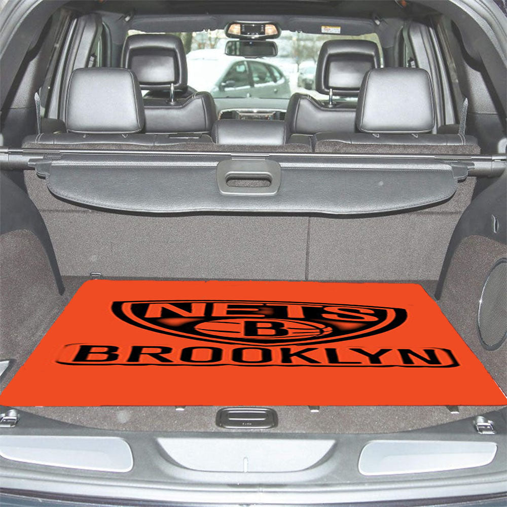 Black Brooklyn Orange Car Trunk Mat Non Slip