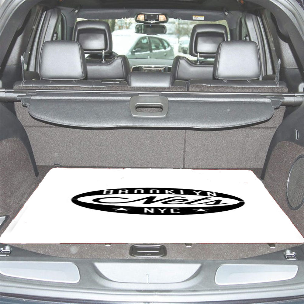Black White Brooklyn Car Trunk Mat Non Slip