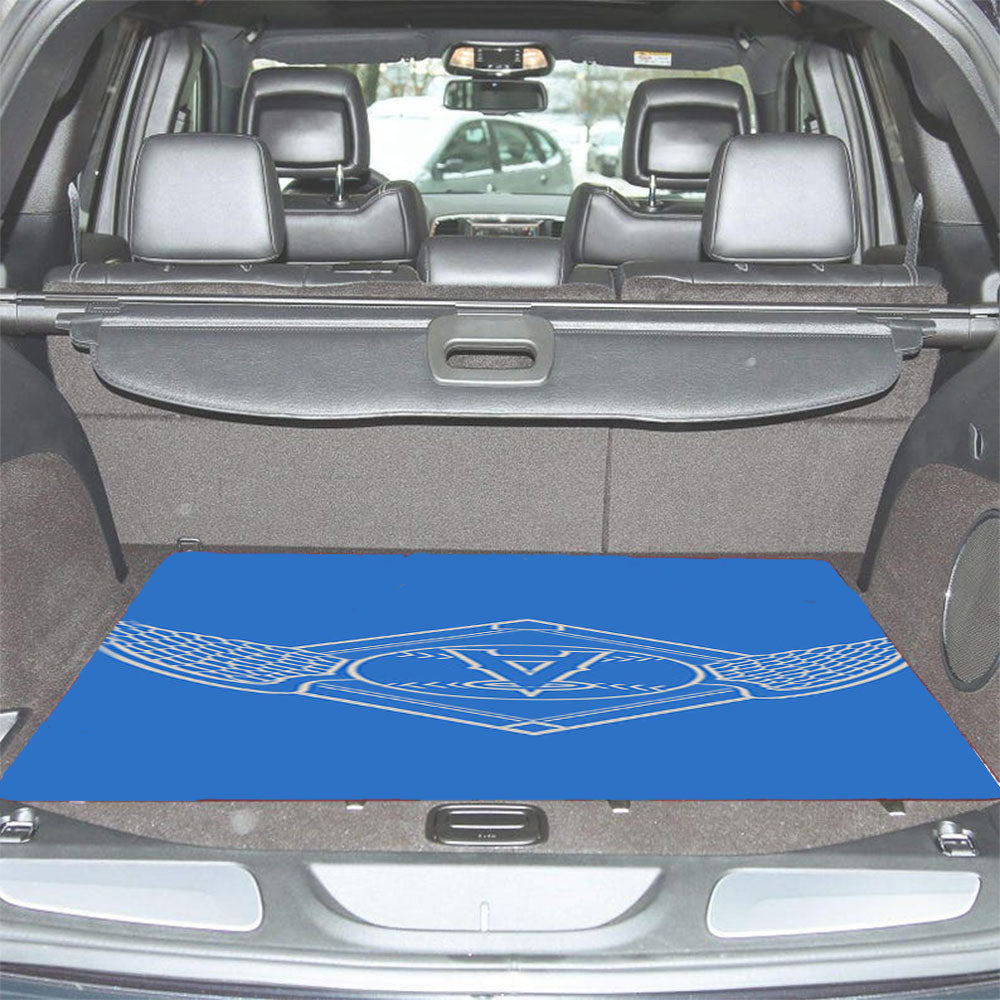 Blu Grey Angels Car Trunk Mat Non Slip