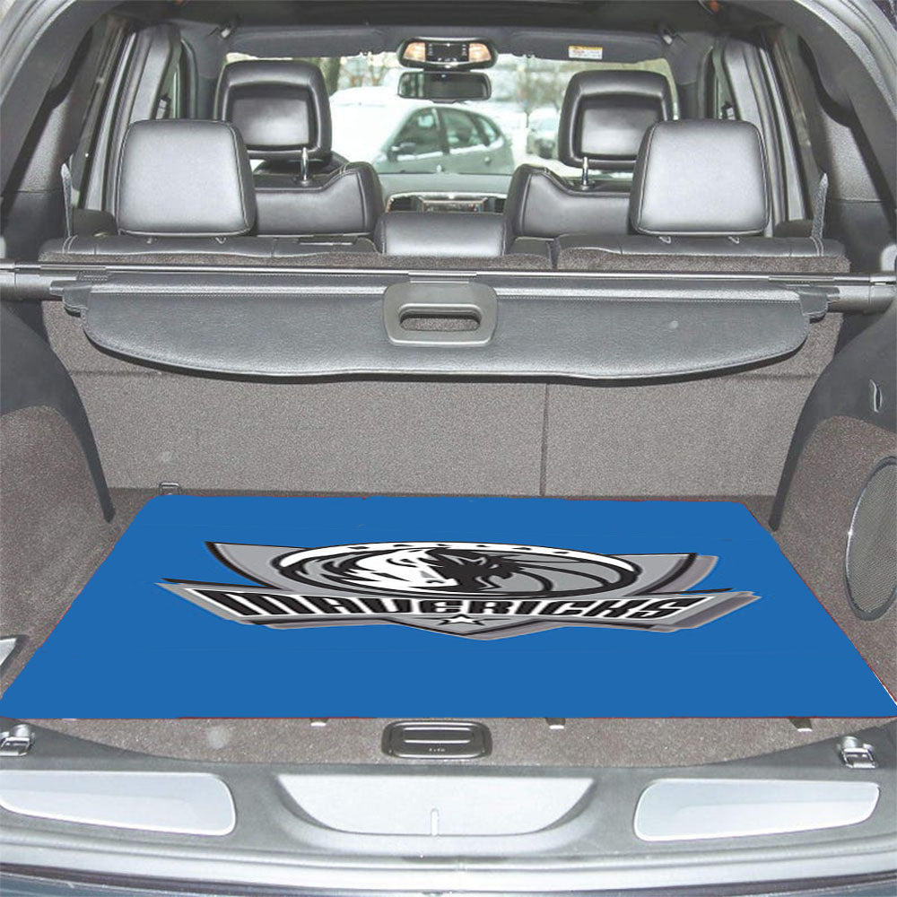 Blue Dallas Mavericks Car Trunk Mat Non Slip