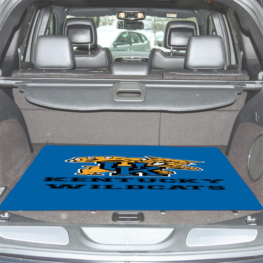 Blue Kentucky Wildcats Logo Car Trunk Mat Non Slip
