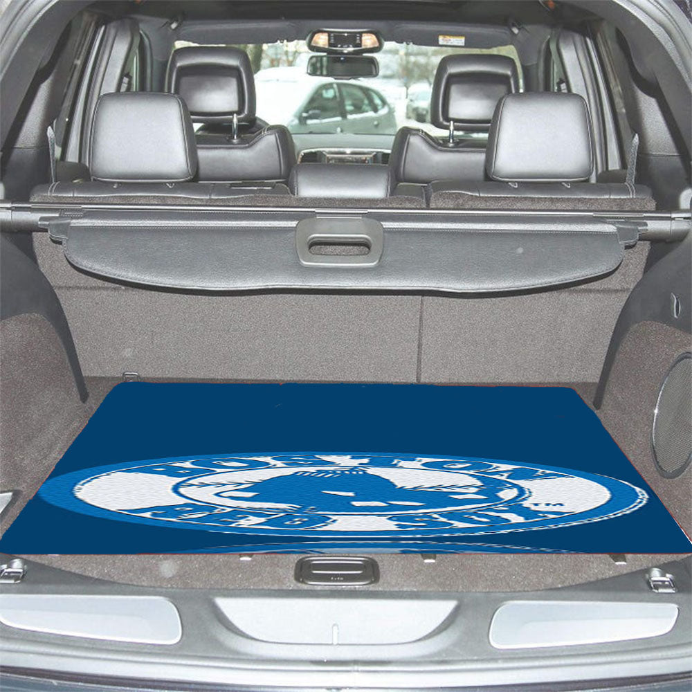 Blue Red Sox Car Trunk Mat Non Slip
