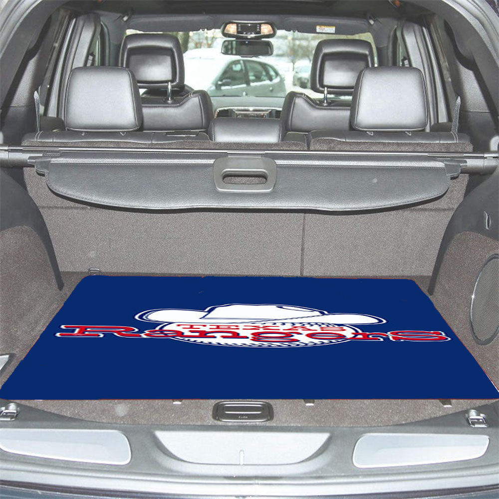 Blue Texas Ranger Good Car Trunk Mat Non Slip