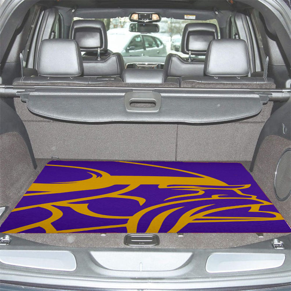 Blue Viking Minnesota Car Trunk Mat Non Slip