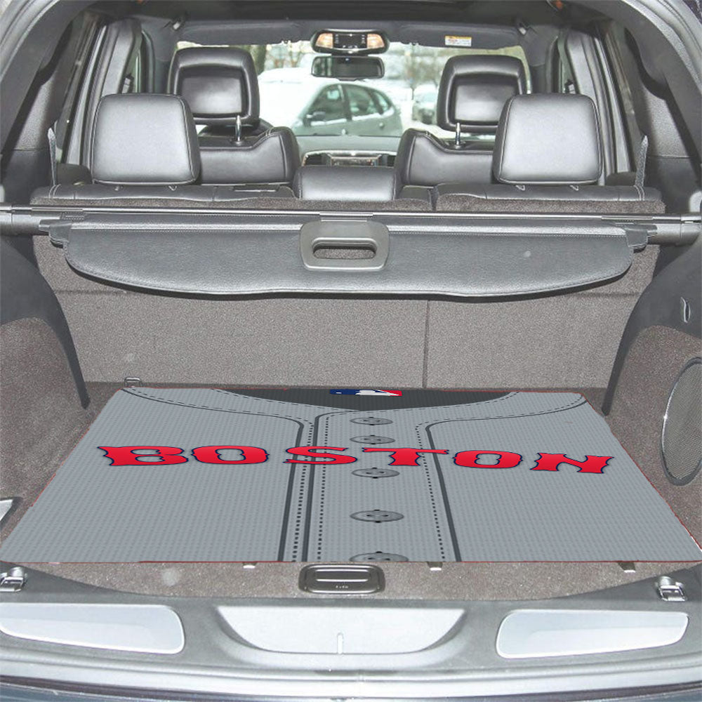 Boston Baseball Uniform Car Trunk Mat Non Slip
