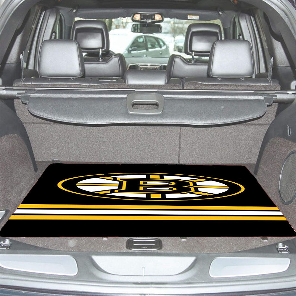 Boston Bruins Bvb Logo Black Car Trunk Mat Non Slip