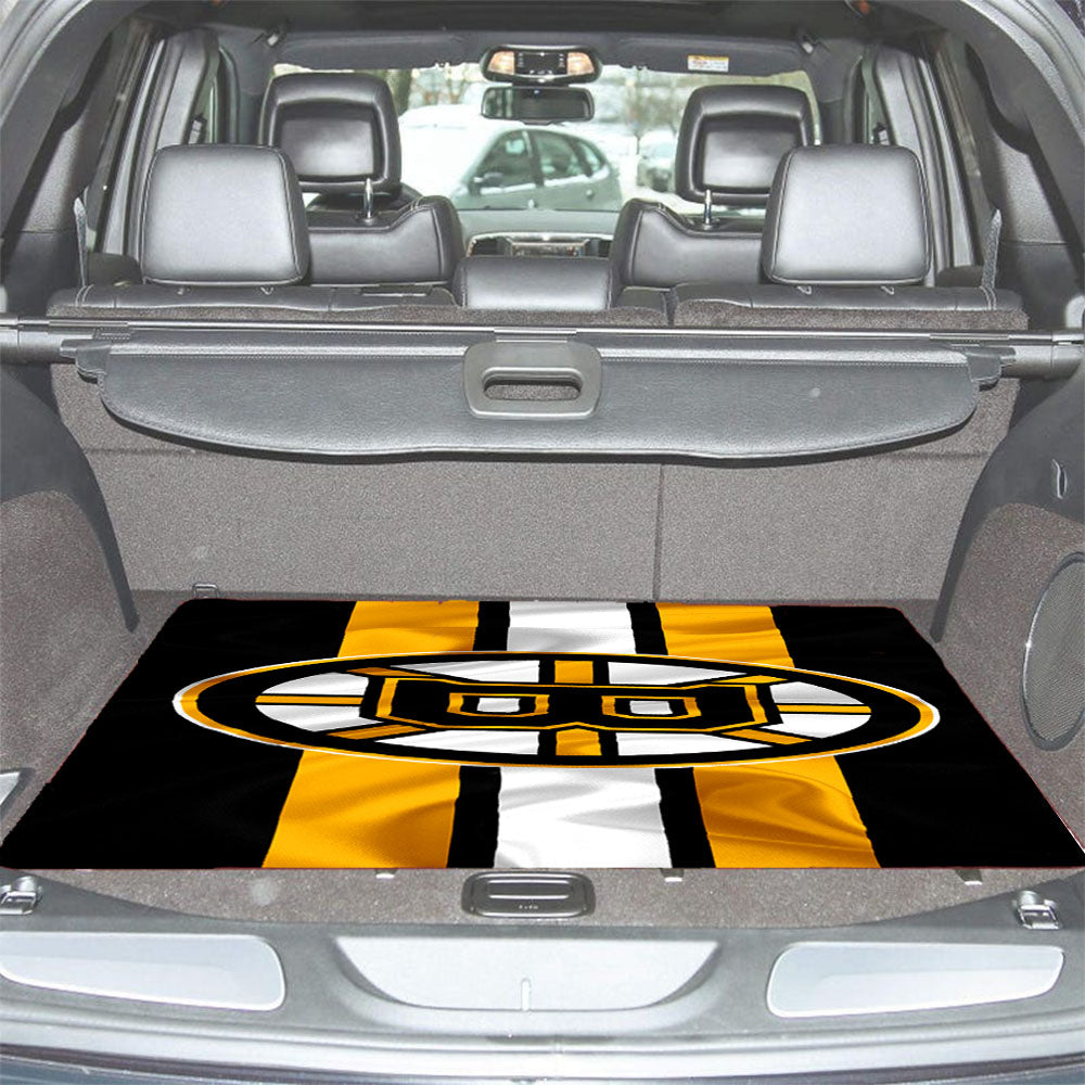 Boston Bruins Flag Car Trunk Mat Non Slip