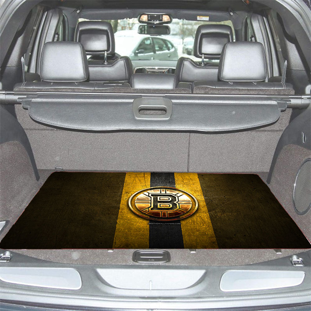Boston Bruins Ice Hockey Team Car Trunk Mat Non Slip
