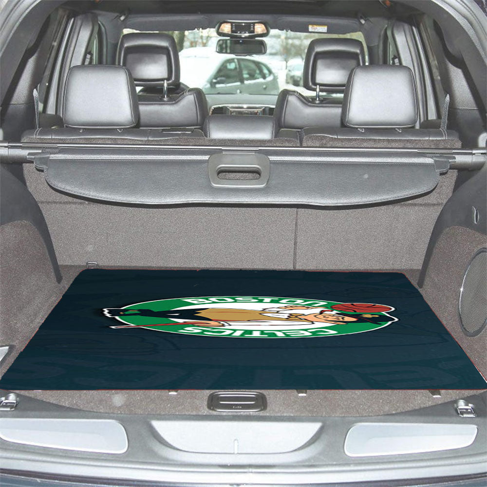 Boston Celtic Design Car Trunk Mat Non Slip