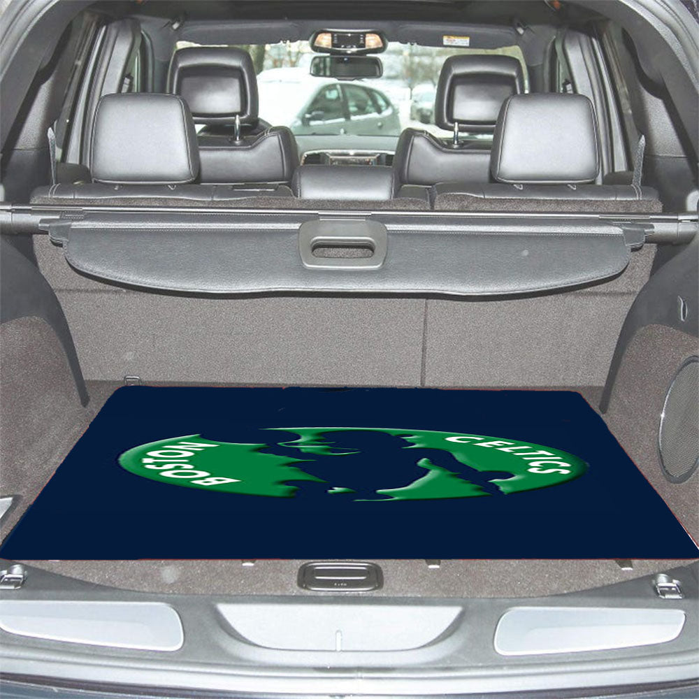 Boston Celtics Art Car Trunk Mat Non Slip
