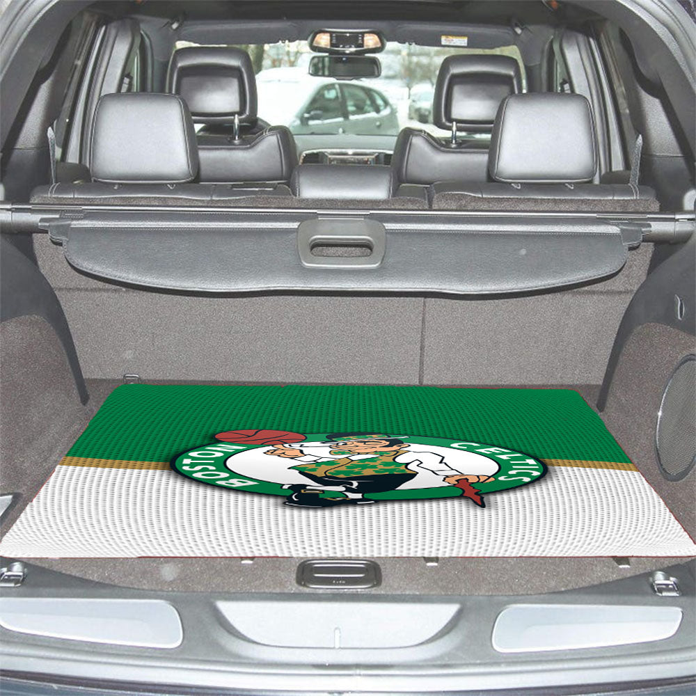 Boston Celtics Basketball Team Logo Car Trunk Mat Non Slip