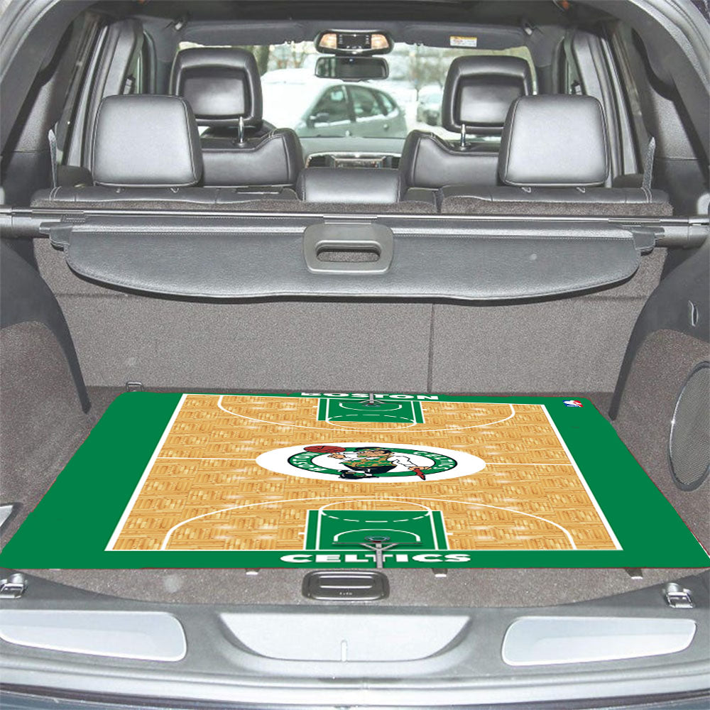 Boston Celtics Court Wallpaper Car Trunk Mat Non Slip