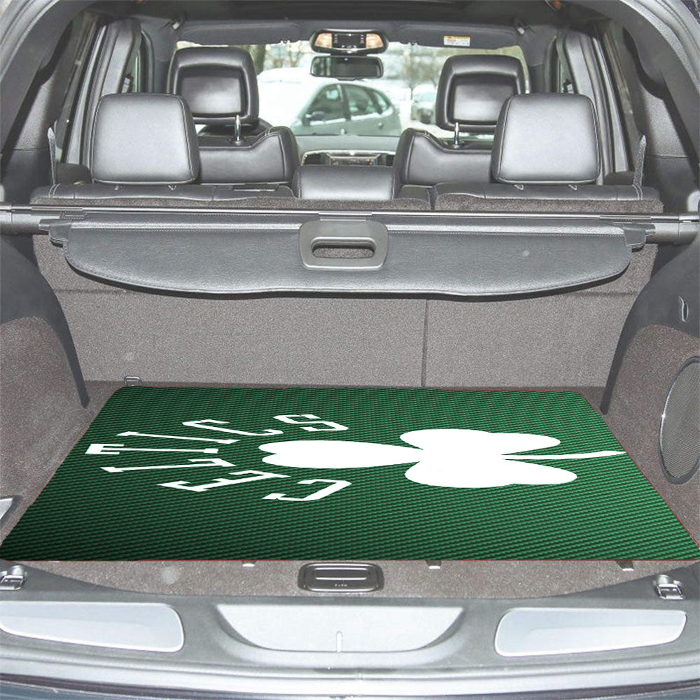 Boston Celtics Green Carbon Car Trunk Mat Non Slip
