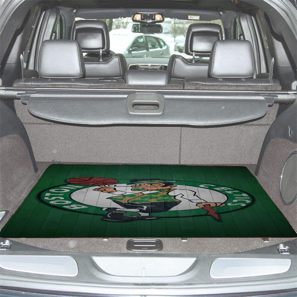 Boston Celtics Hardwood Car Trunk Mat Non Slip