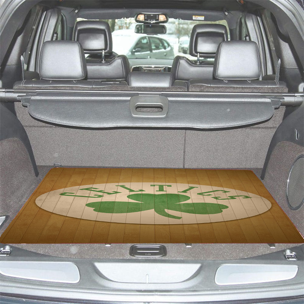 Boston Celtics Logo Hardwood Car Trunk Mat Non Slip