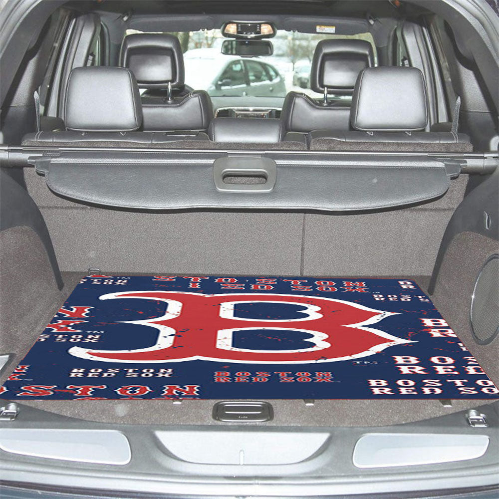 Boston Red Sox Baseball 4 Car Trunk Mat Non Slip