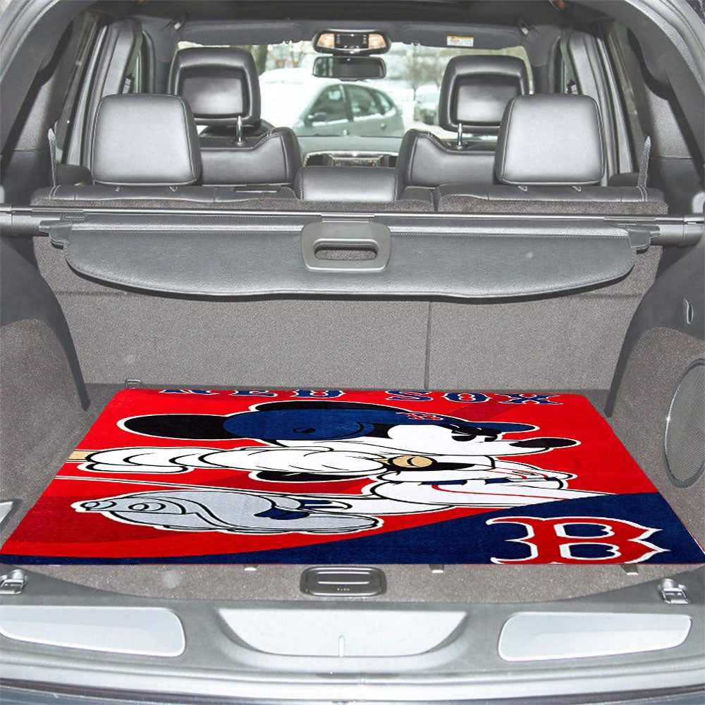 Boston Red Sox Disney Mickey Mouse Mlb Car Trunk Mat Non Slip