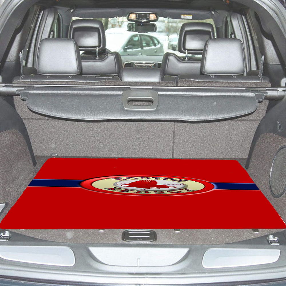 Boston Red Sox Logo Car Trunk Mat Non Slip