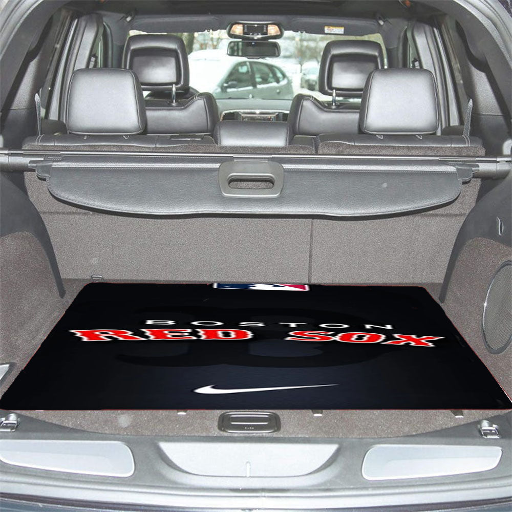 Boston Red Sox Mlb 2 Car Trunk Mat Non Slip