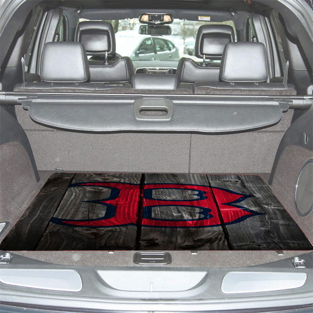 Boston Red Sox Wooden Car Trunk Mat Non Slip