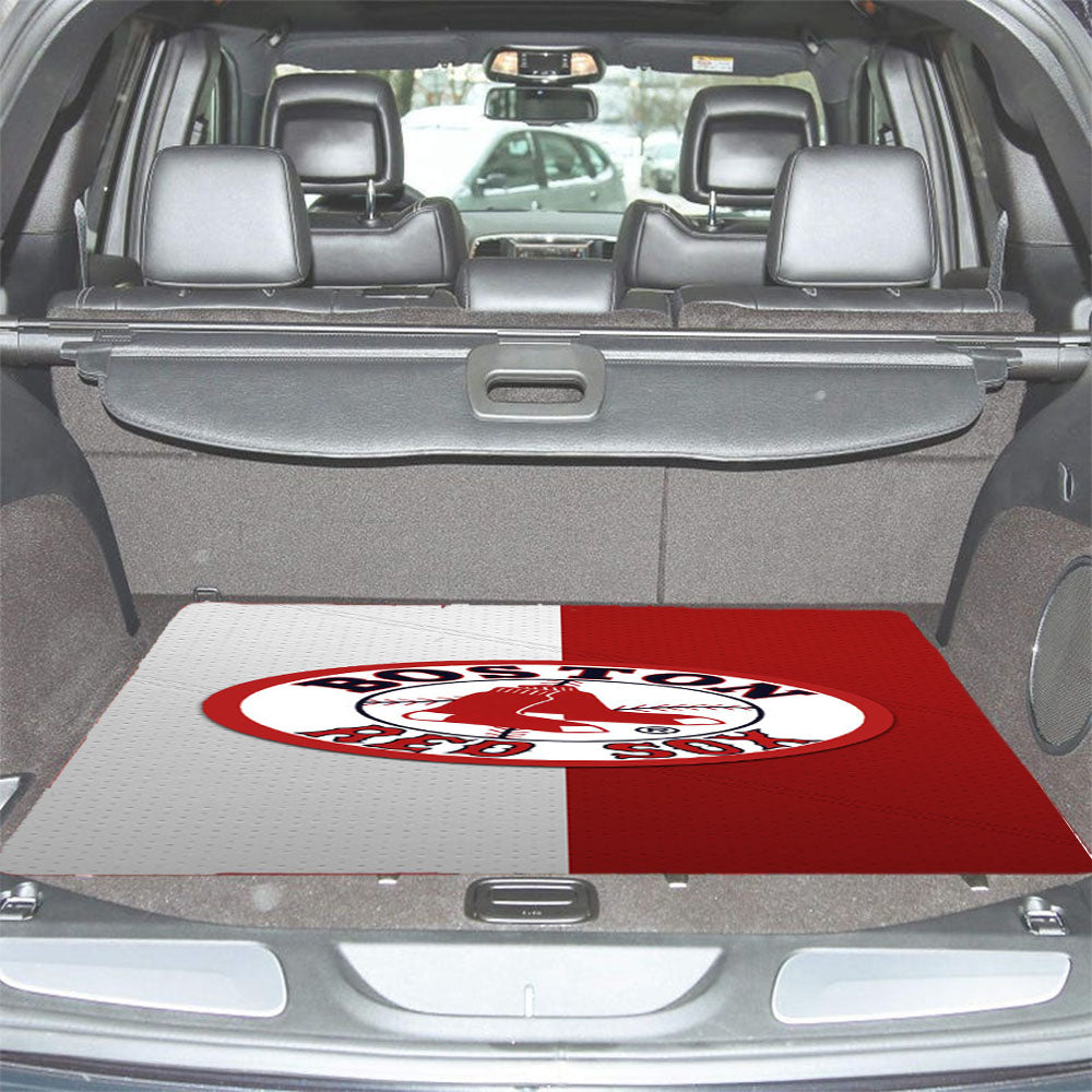 Boston Redsox Red White Logo Car Trunk Mat Non Slip