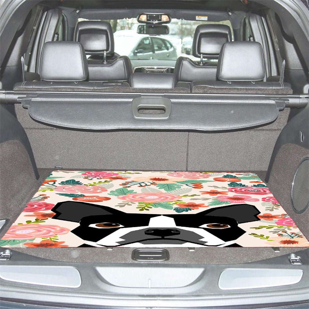 Boston Terrier Dog Breed Car Trunk Mat Non Slip