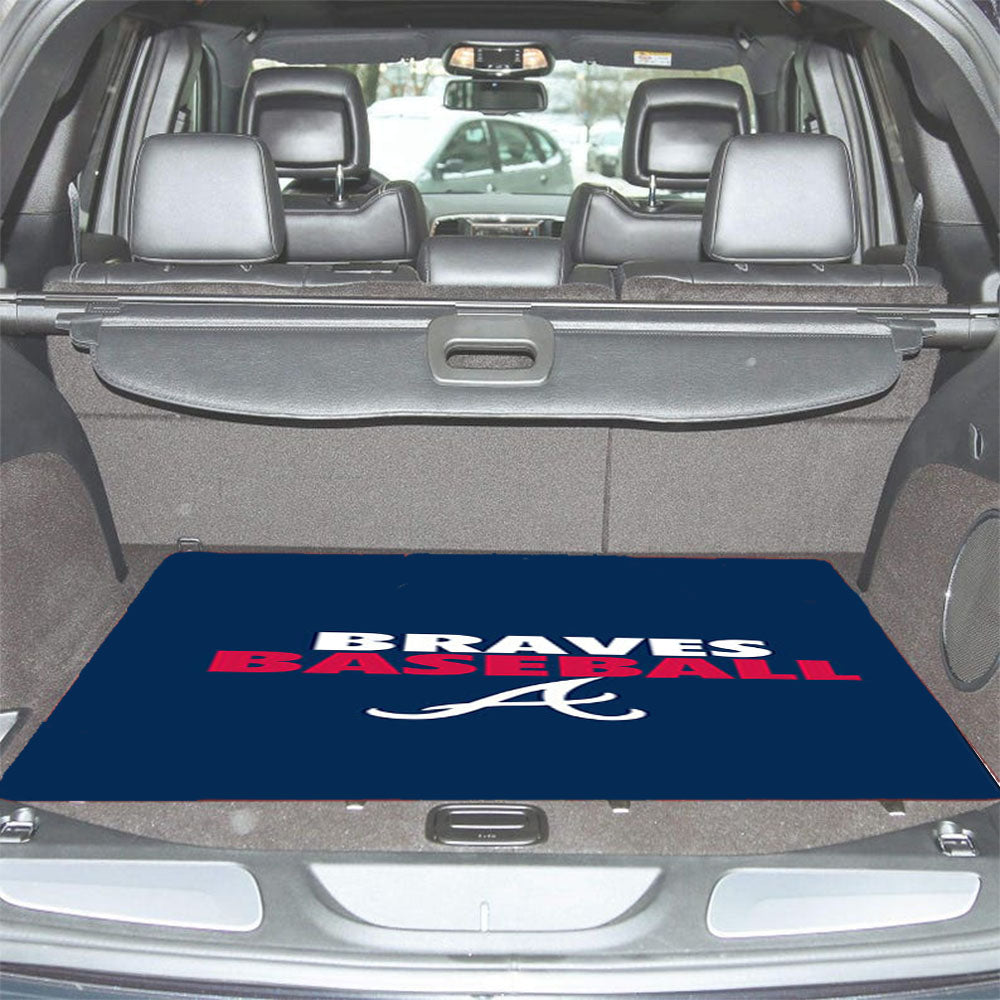 Braves Baseball Car Trunk Mat Non Slip
