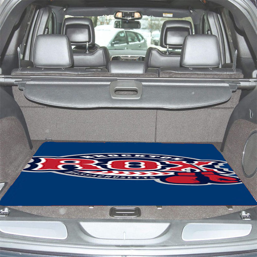 Brocton Rox Baseball Logo Blue Car Trunk Mat Non Slip