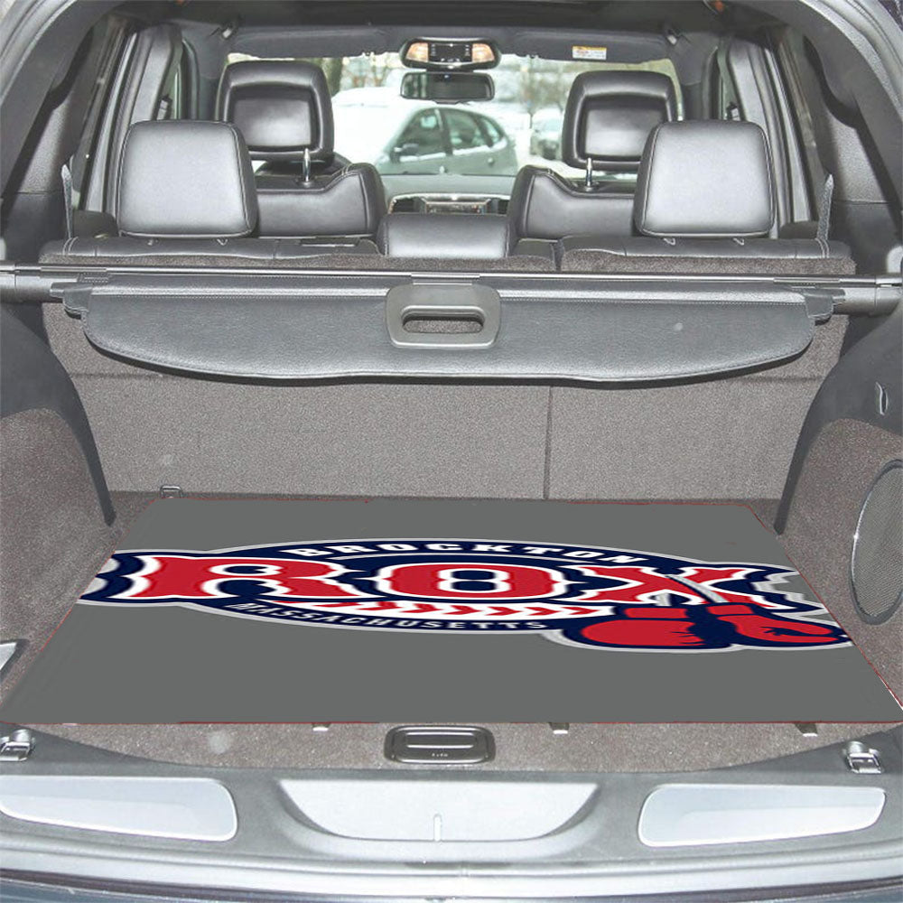 Brocton Rox Baseball Logo Gray Car Trunk Mat Non Slip