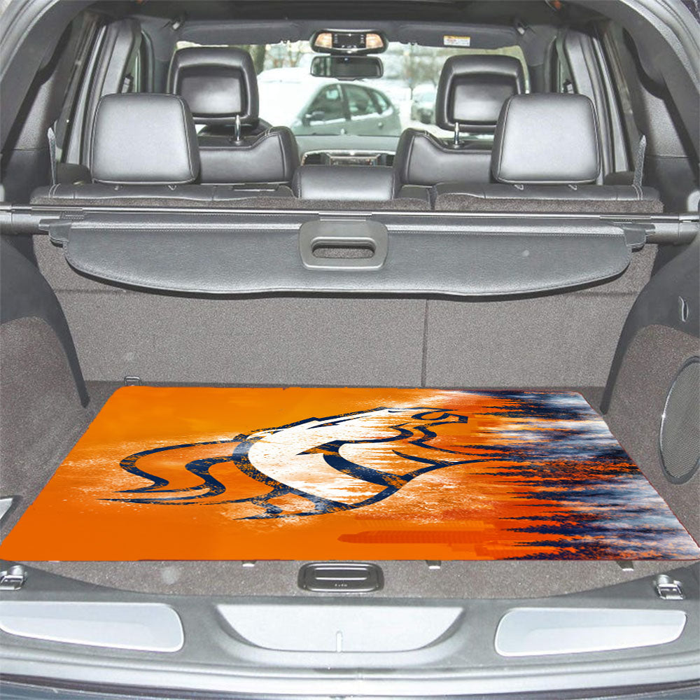 Broncos Denver Christm Car Trunk Mat Non Slip