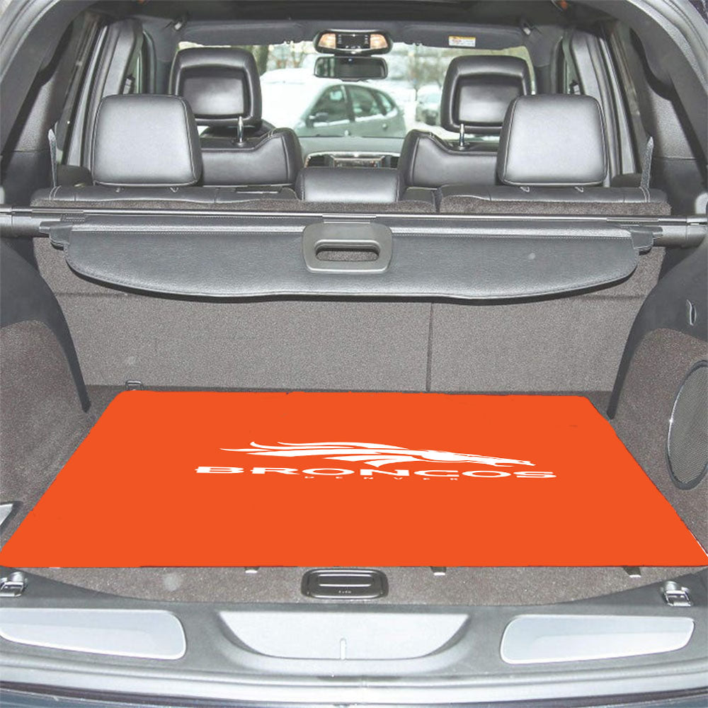 Broncos Denver White Car Trunk Mat Non Slip