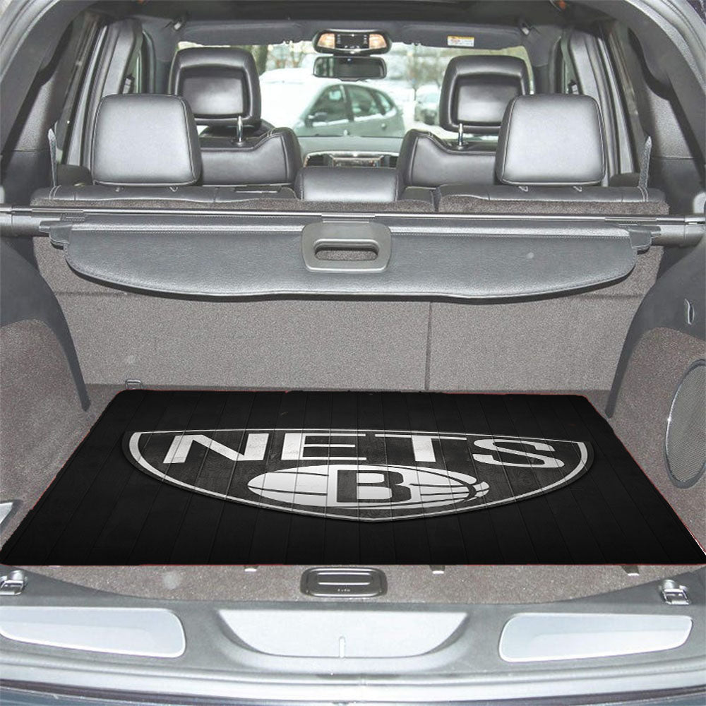 Brooklyn Nets Wood Logo Car Trunk Mat Non Slip