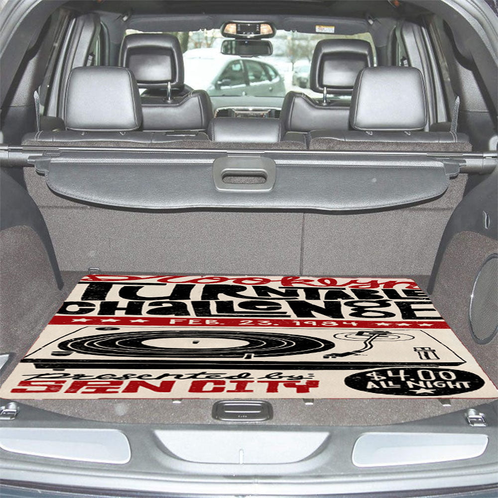 Brooklyn Turntable Chalange Car Trunk Mat Non Slip