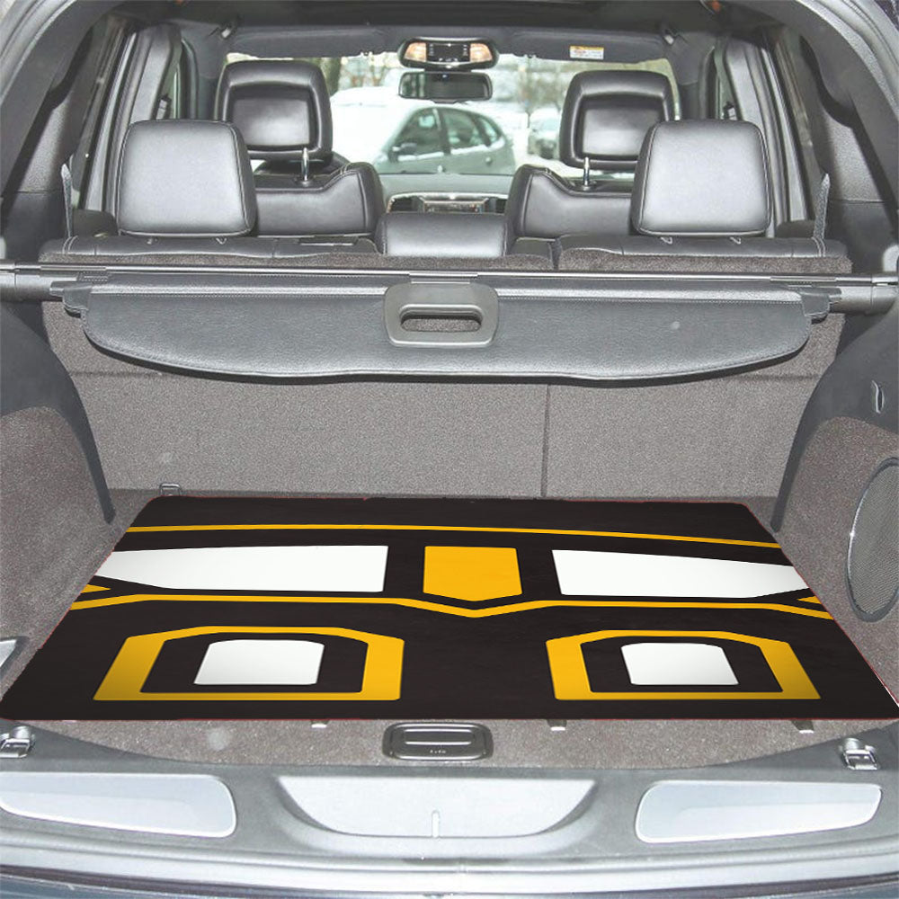 Bruins Boston Logo Texture Car Trunk Mat Non Slip