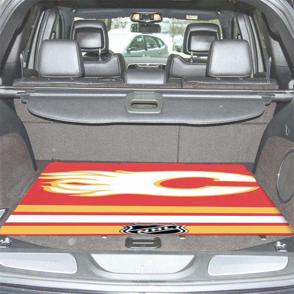 Calgary Flames Nhl Logo Car Trunk Mat Non Slip