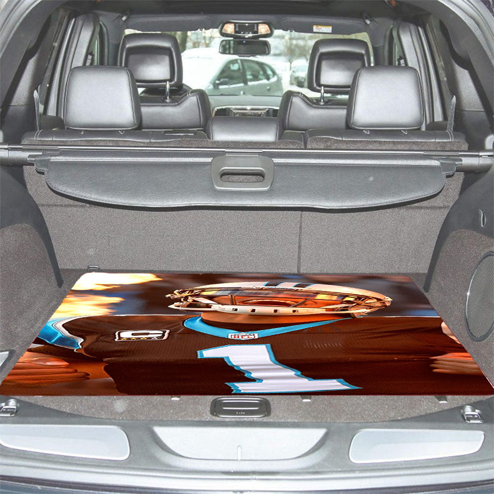 Cam Newton On Fire 2 Car Trunk Mat Non Slip