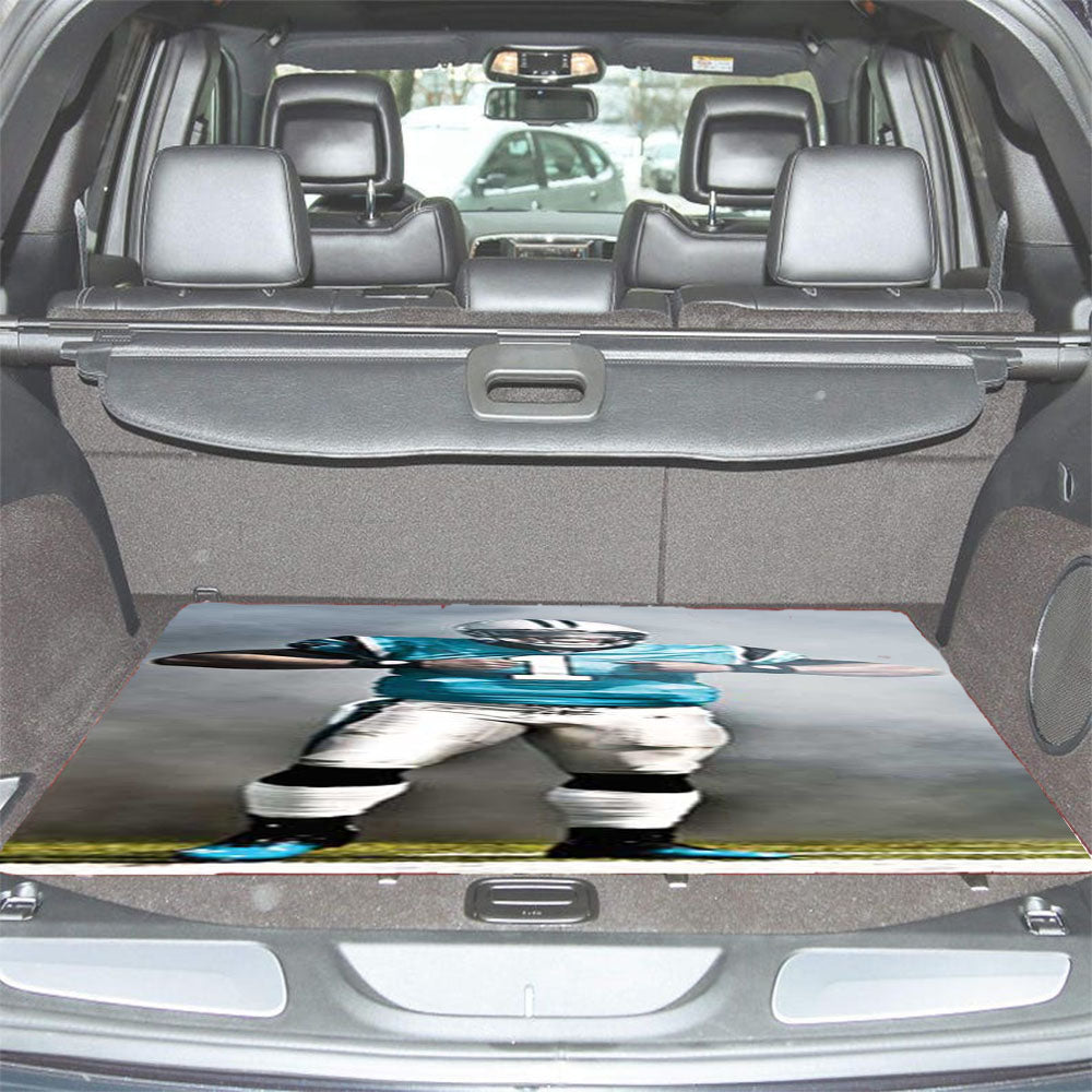 Cam Newton Smoke Ripping Open Car Trunk Mat Non Slip