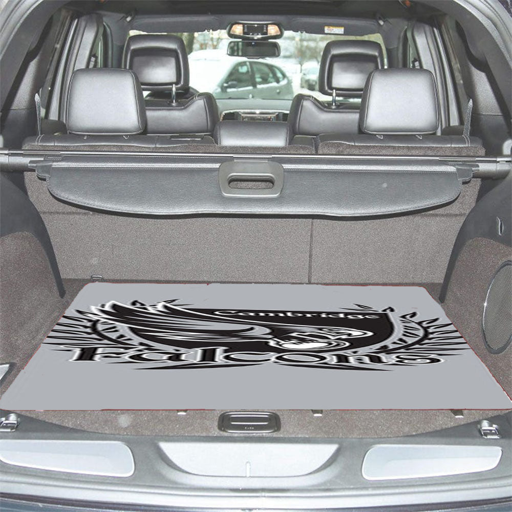 Cambridge Falcons Logo Silver Car Trunk Mat Non Slip