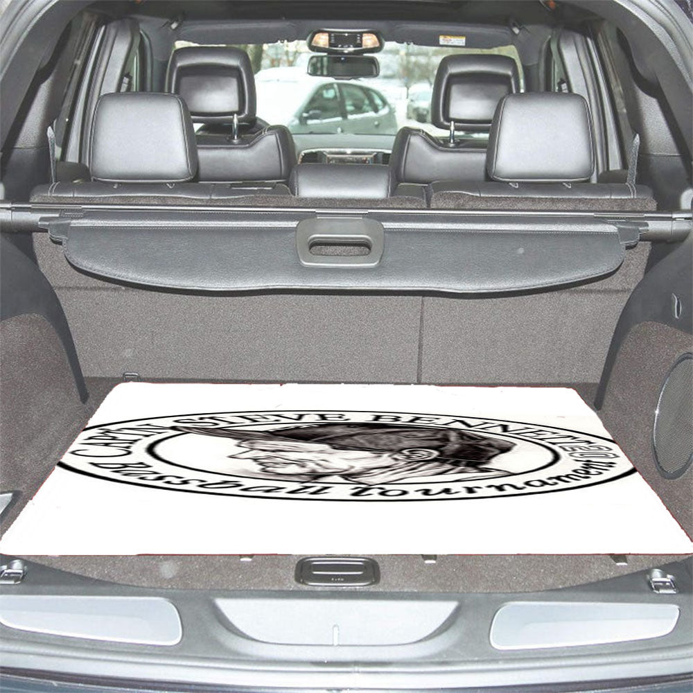 Captn Steve Bennett Baseball Logo White Car Trunk Mat Non Slip