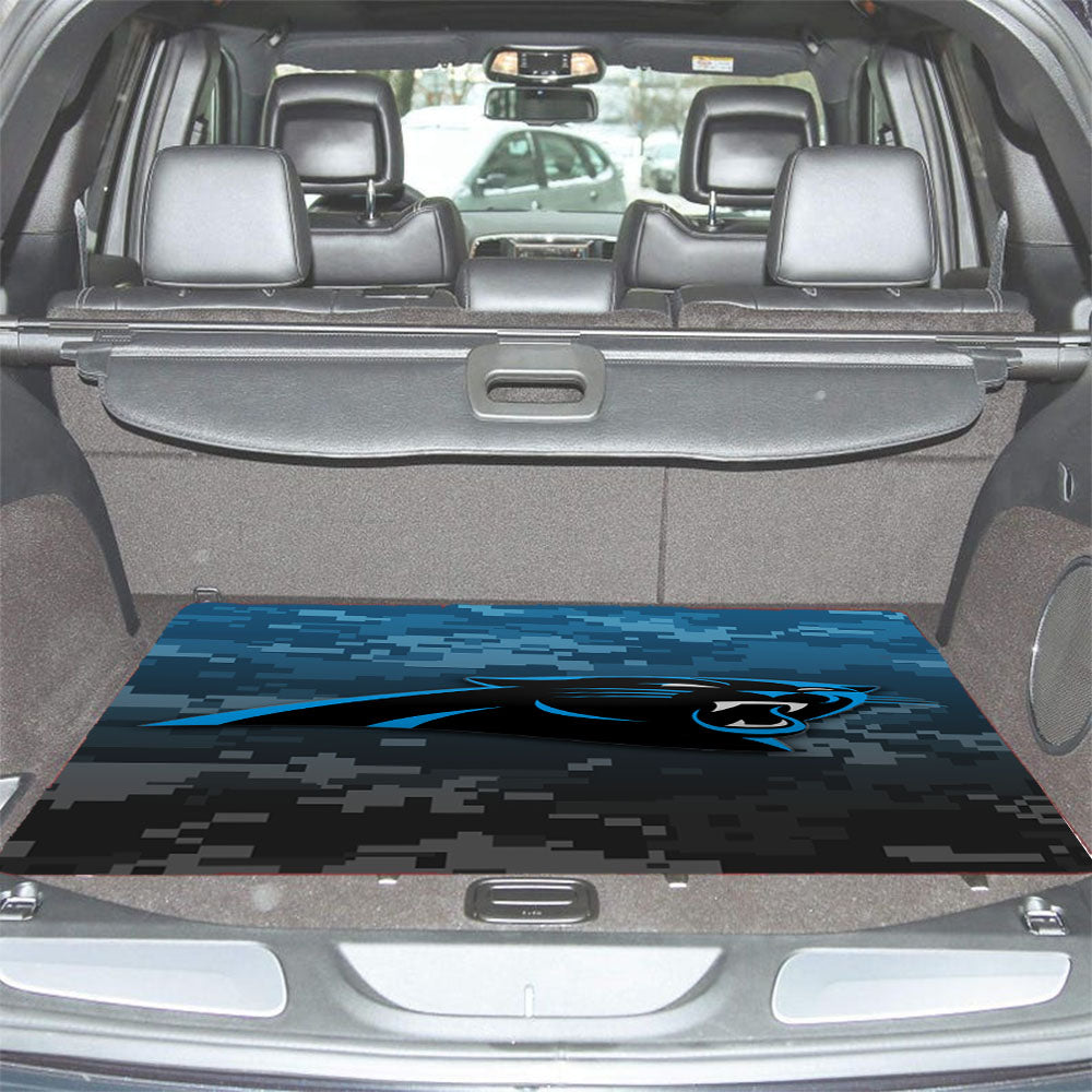 Carolina Panthers Logo Camo Car Trunk Mat Non Slip
