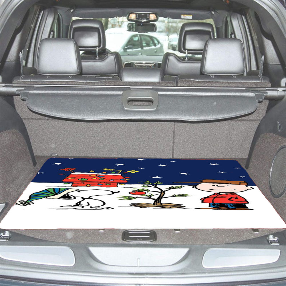 Charlie Brown Peanuts Comics Snoopy Car Trunk Mat Non Slip