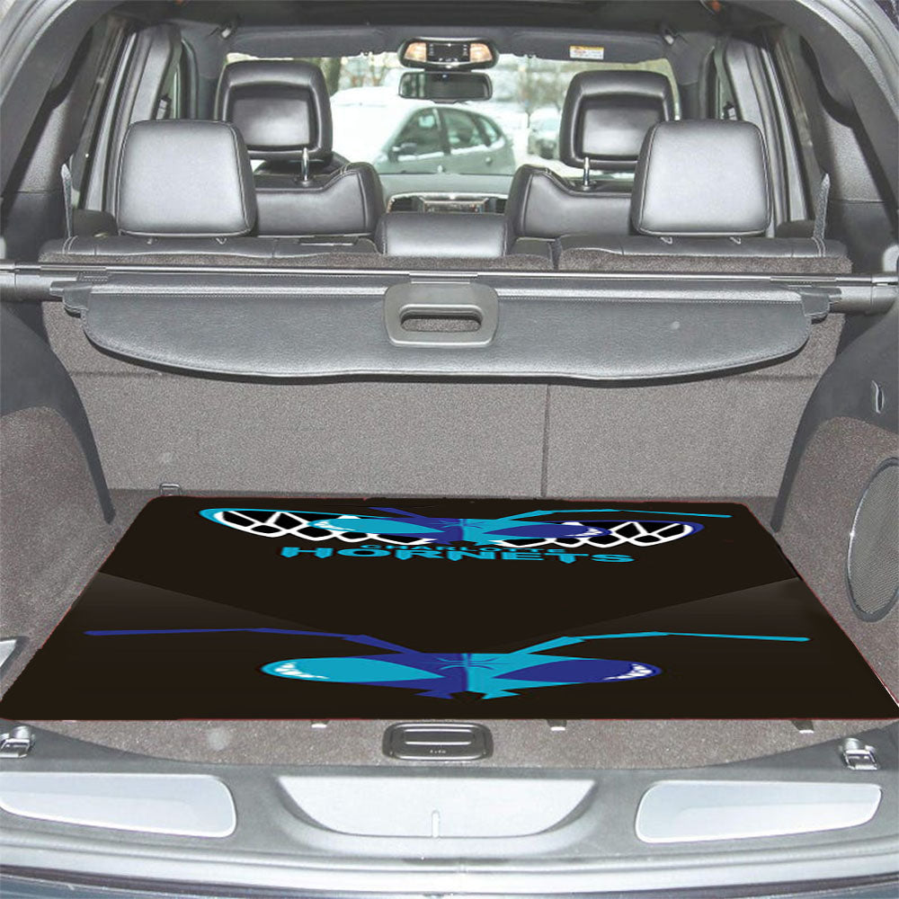 Charlotte Hornets Art Car Trunk Mat Non Slip