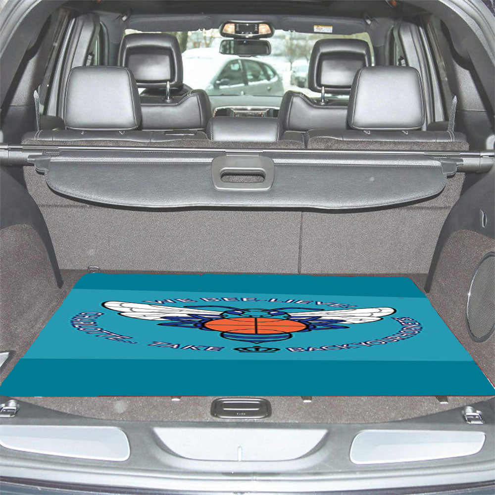 Charlotte Hornets Bee Lieve Car Trunk Mat Non Slip