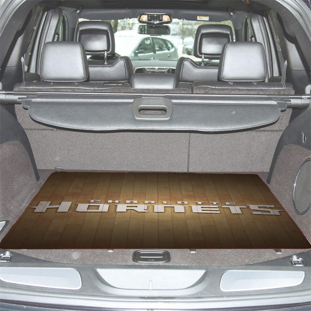 Charlotte Hornets Hardwood Car Trunk Mat Non Slip