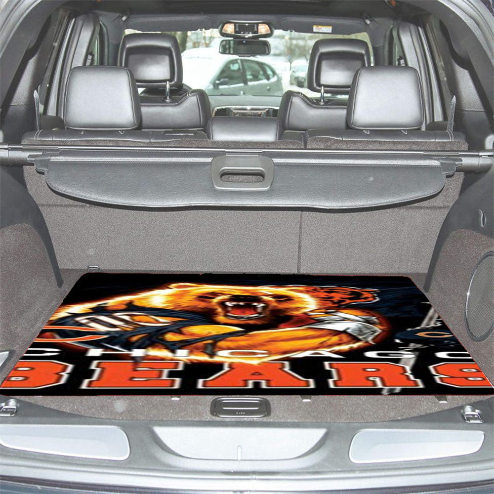 Chicago Bears Grrr Car Trunk Mat Non Slip