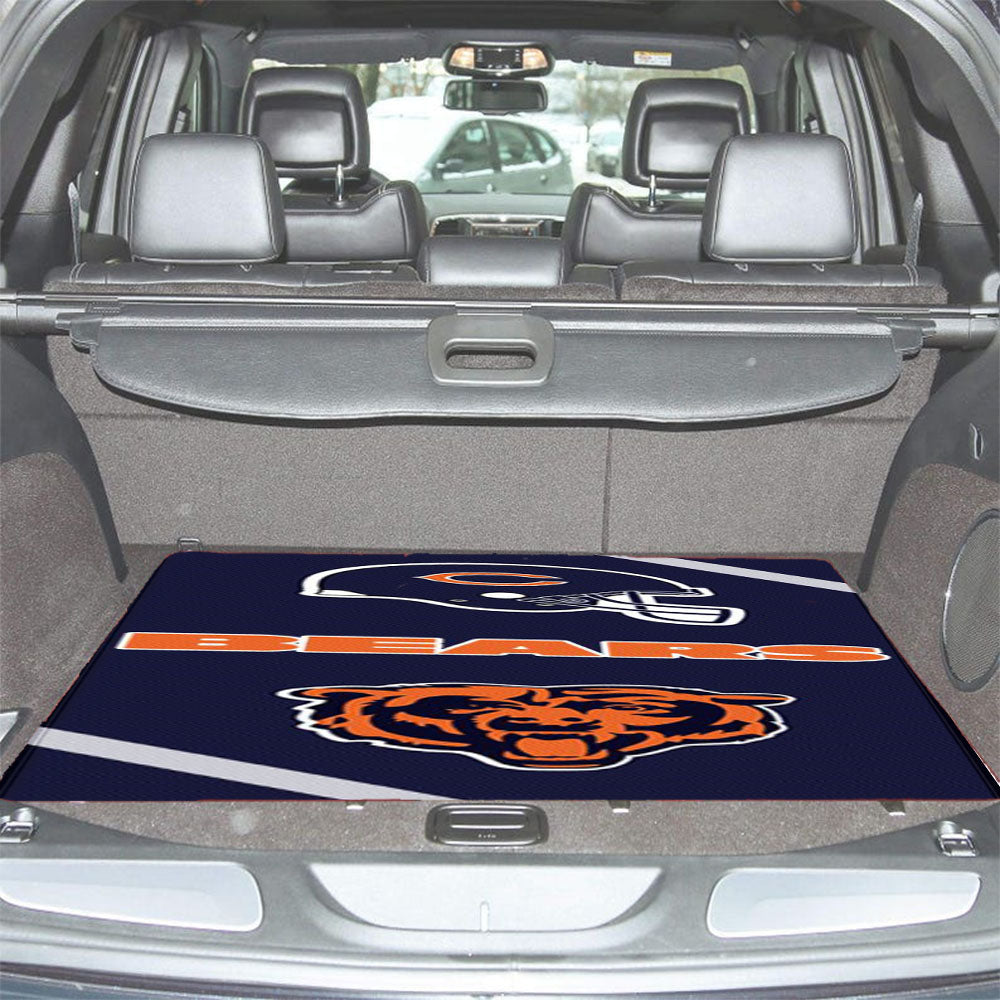 Chicago Bears Logo Car Trunk Mat Non Slip