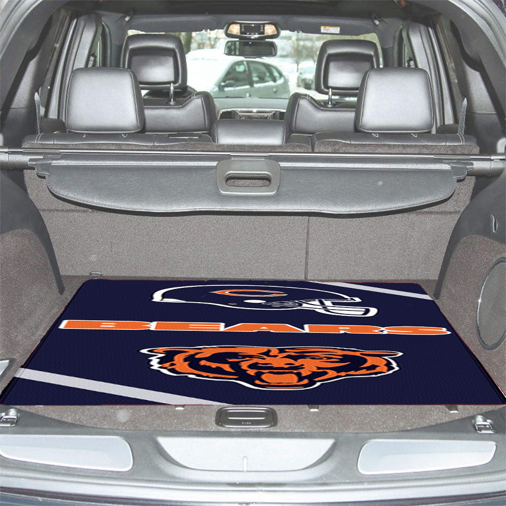 Chicago Bears Wallpaper Car Trunk Mat Non Slip